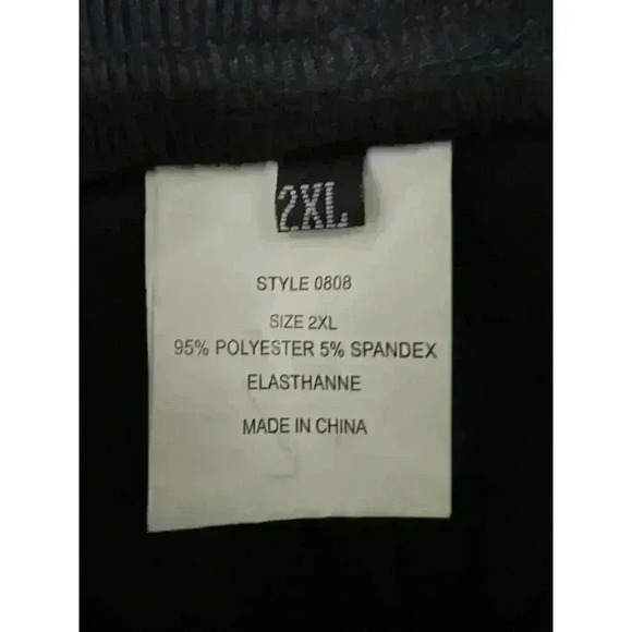 Women's Black Drawstring Waist Jogger Pants with Pockets NWT Size 2XL - Picture 8 of 10